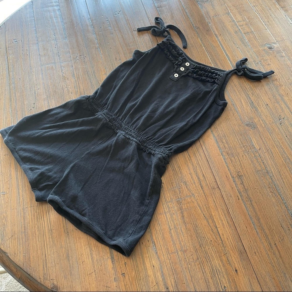 Old Navy size 10-12 shorts romper bundle- solid black & zebra print - Picture 3 of 15